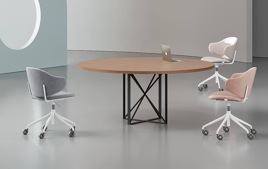 Cube Round Meeting Table