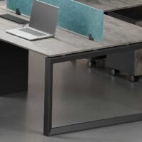 Nade 4 Cluster L Shaped Workstation (Close Type)