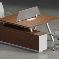 Enfix 2 Cluster L Shaped Workstation