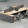 Kai 4 Cluster L Shaped Workstation