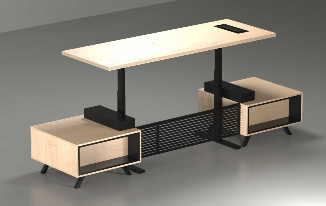 Ergonomic Office Desk - Engro Straight Ergonomic Executive Desk | Highmoon Office Furniture Manufacturer and Supplier in Dubai Engro Straight Ergonomic Executive Desk