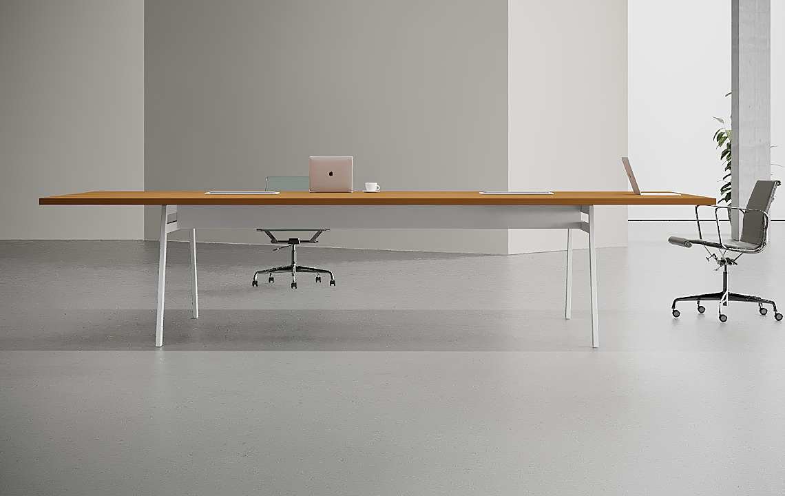 Orange Conference Table