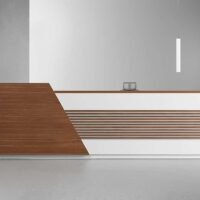 Orange Reception Desk