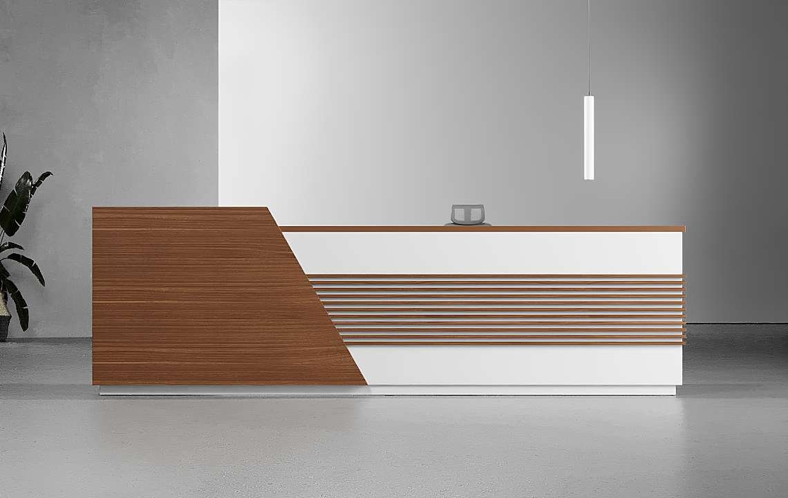 Orange Reception Desk