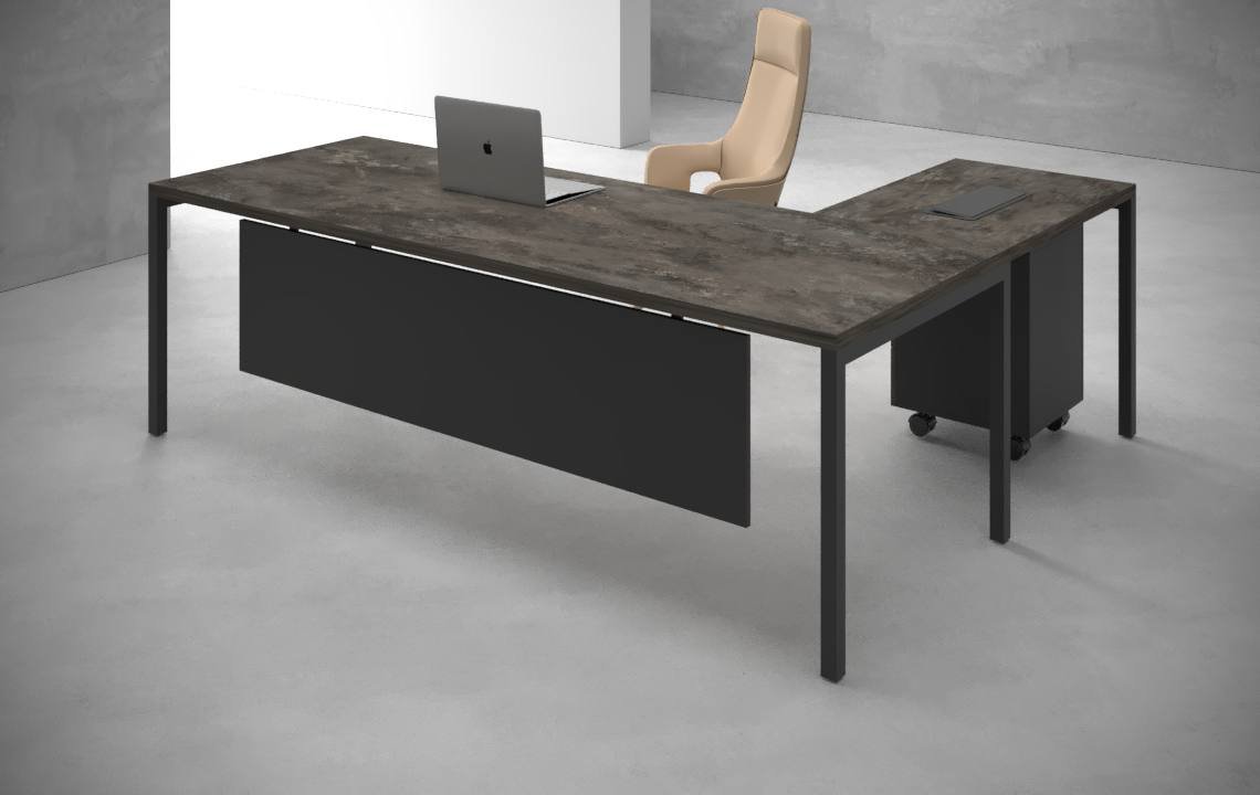 Tron L Shaped Executive Desk V2 (Open Type)