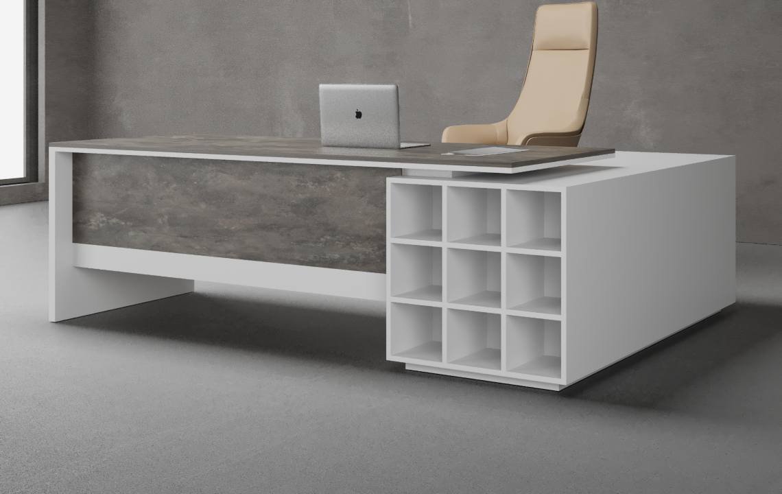 Spin L Shaped Executive Desk