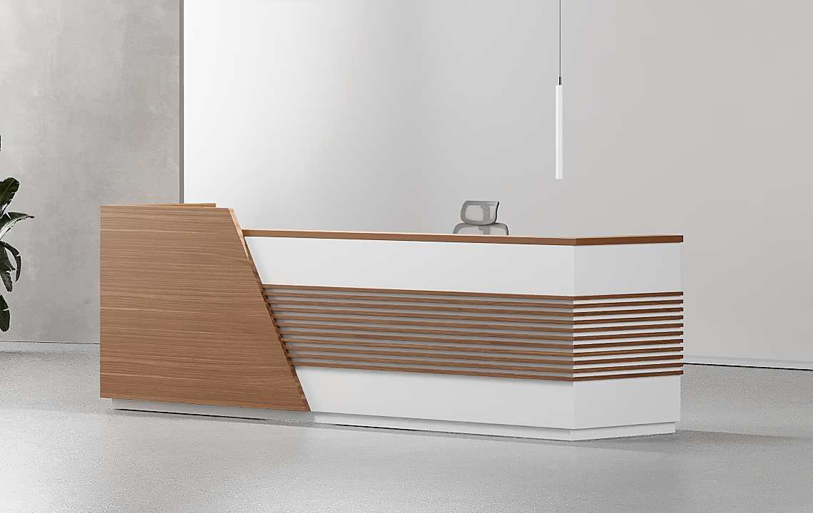 Orange Reception Desk