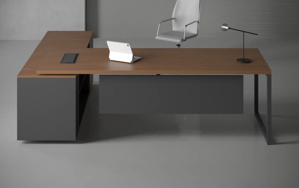 Tron L shaped executive Desk ( Closed Type ) V2 Tron L shaped executive Desk ( Closed Type ) V2
