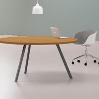 Orange Round Meeting Table Orange Round Meeting Table