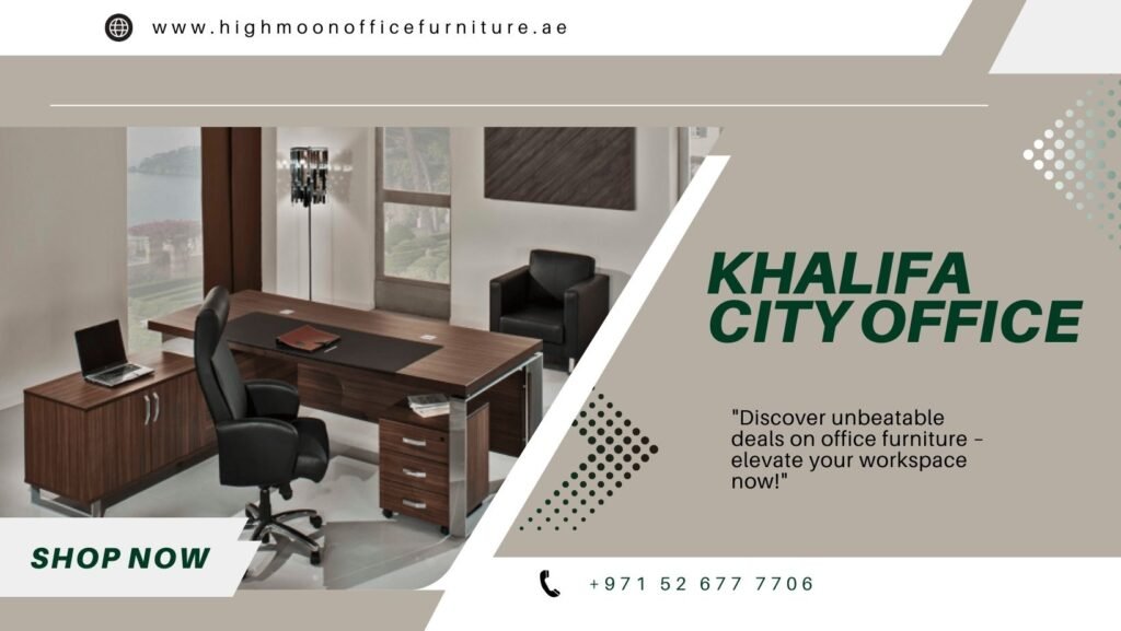 Explore exclusive deals on office furniture in Khalifa City, Abu Dhabi. Transform your workspace with quality furniture at unbeatable prices.