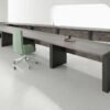 Pine U-Shaped Boardroom Table