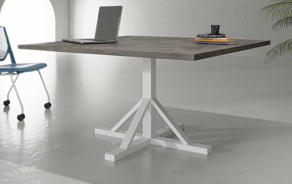 Earth Square Meeting Table White – Modern Office Furniture Earth Square Meeting Table