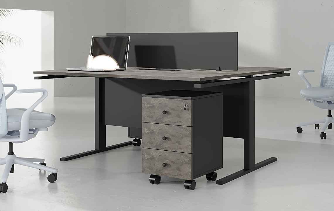 Mat 2 Cluster Workstation: Premium Office Solution in Dubai Mat 2 Cluster Workstation