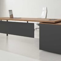 Tron V2 Straight Executive Desk (Open Type) (Black Leg) Tron V2 Straight Executive Desk (Open Type) (Black Leg)