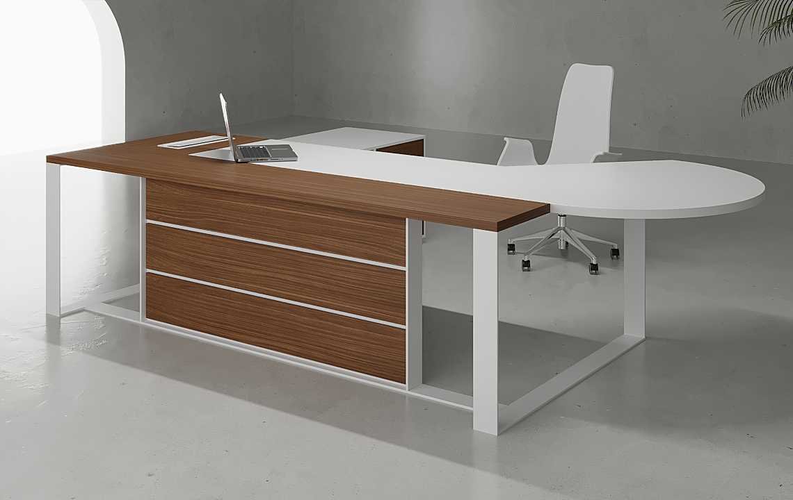 Huro L Shaped CEO Executive Desk Huro L Shaped CEO Executive Desk