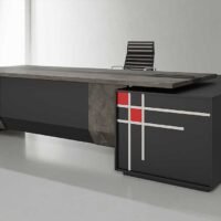Ivo L Shaped CEO Executive Desk