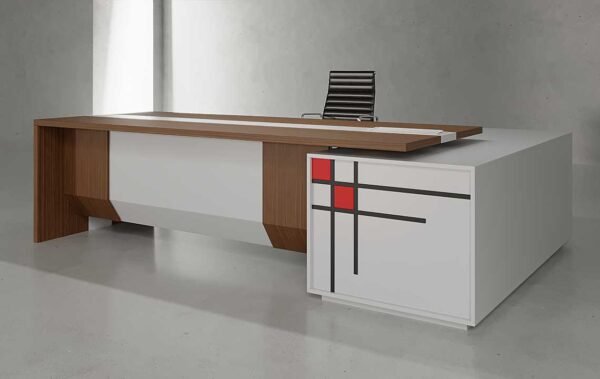 Ivo L Shaped CEO Executive Desk