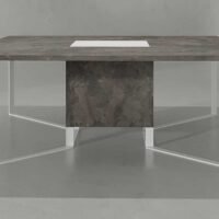 Stone Square Meeting Table
