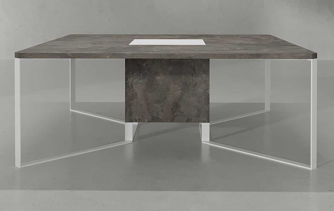 Stone Square Meeting Table