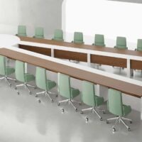 Explore large boardroom tables for 12, 14, 16, or 20 people, custom-made in Dubai and UAE. Premium designs, cable management, and finishes to suit modern offices. Pine Boardroom Table - Highmoon Office Furniture Manufacturer and Supplier