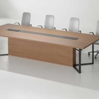wave conference table Black Leg
