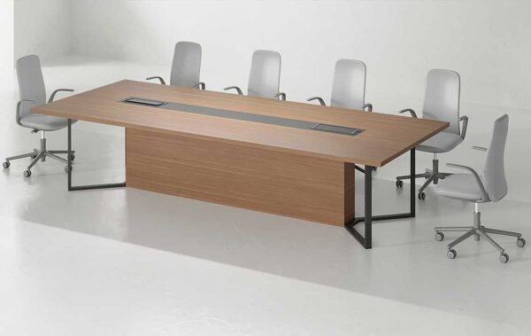 wave conference table Black Leg