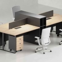 Office Workstation Desk - Bulk 4 Cluster Workstation