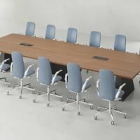 Blue Conference Table