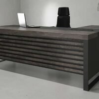 Discover the Kiro L Shaped Executive Desk Black Leg from Highmoon Office Furniture UAE. Perfect for enhancing productivity