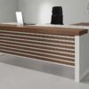 Kiro L Shaped Executive Desk White Leg - Modern & Durable Office Desk | Highmoon UAE