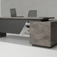 Silo L-Shaped Executive Desk with Side Return and Drawer Silo L-Shaped Executive Desk with side return and drawer, modern design, premium MDF and MFC.