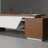 Silo L Shaped Executive Desk White Leg a modern and durable workspace solution