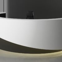 Azra Curved Reception Desk