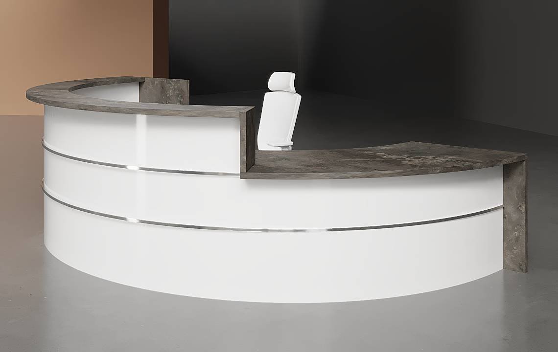 Lira Curved Reception Desk