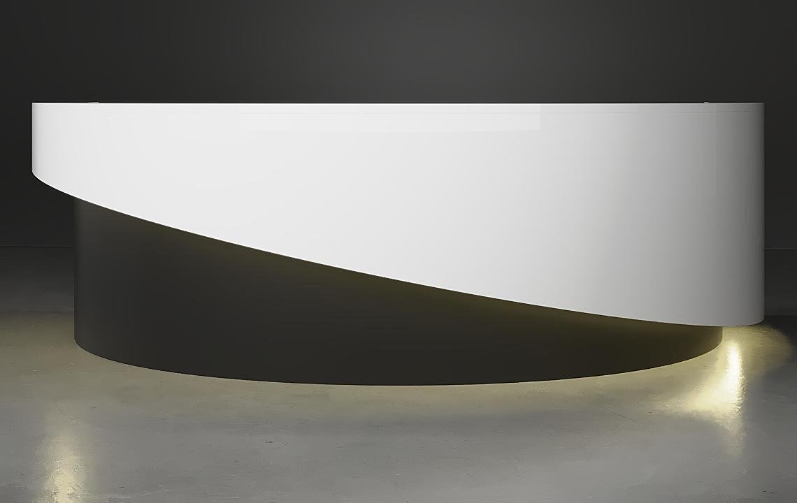 Azra Curved Reception Desk