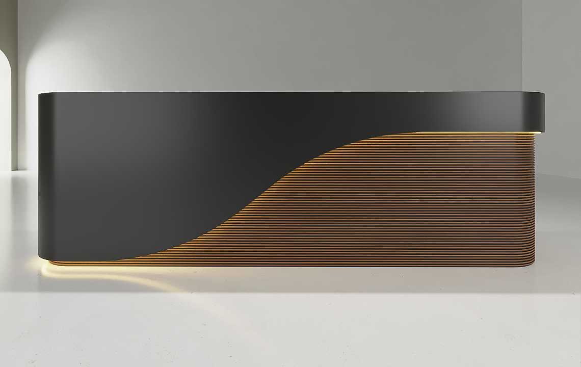 Hana Curved Reception Desk Hana Curved Reception Desk