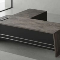 Lumo L Shaped Executive Desk Lumo L Shaped Executive Desk Black Leg | Office Furniture UAE