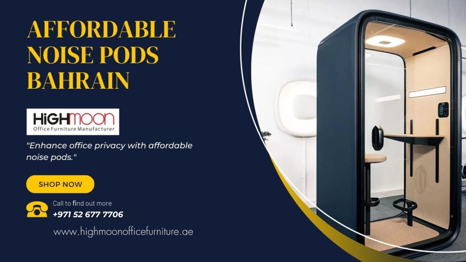 Affordable noise pods Bahrain
