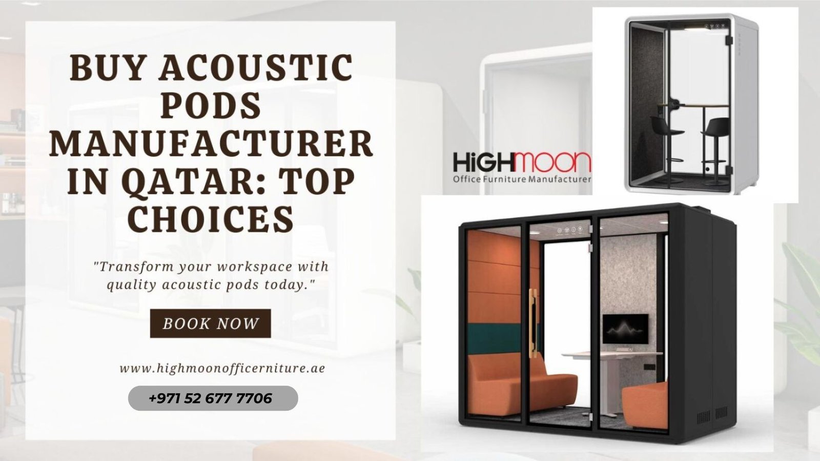 Buy Acoustic Pods Manufacturer in Qatar