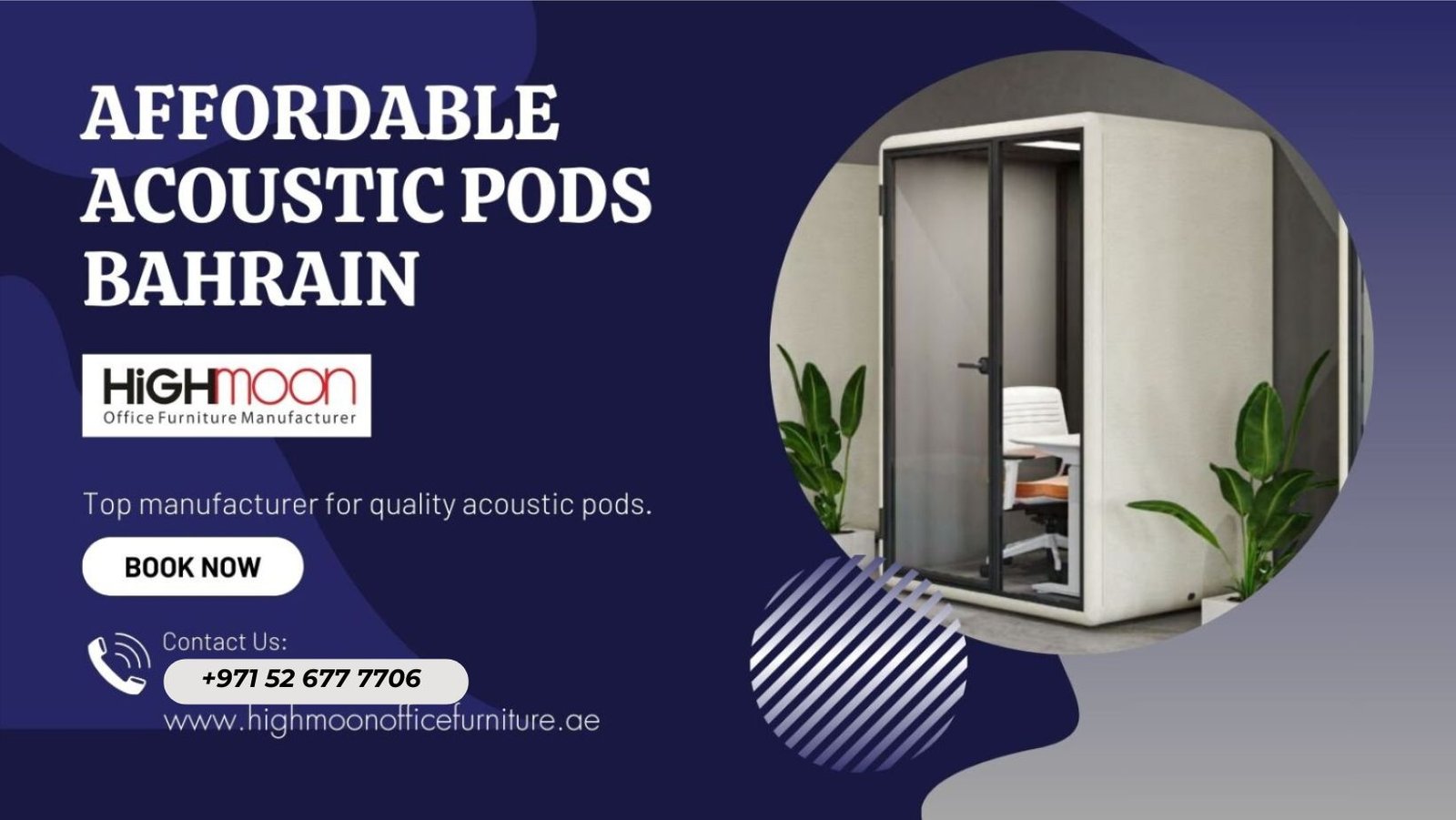 Cheap Acoustic Pods Manufacturer in Bahrain