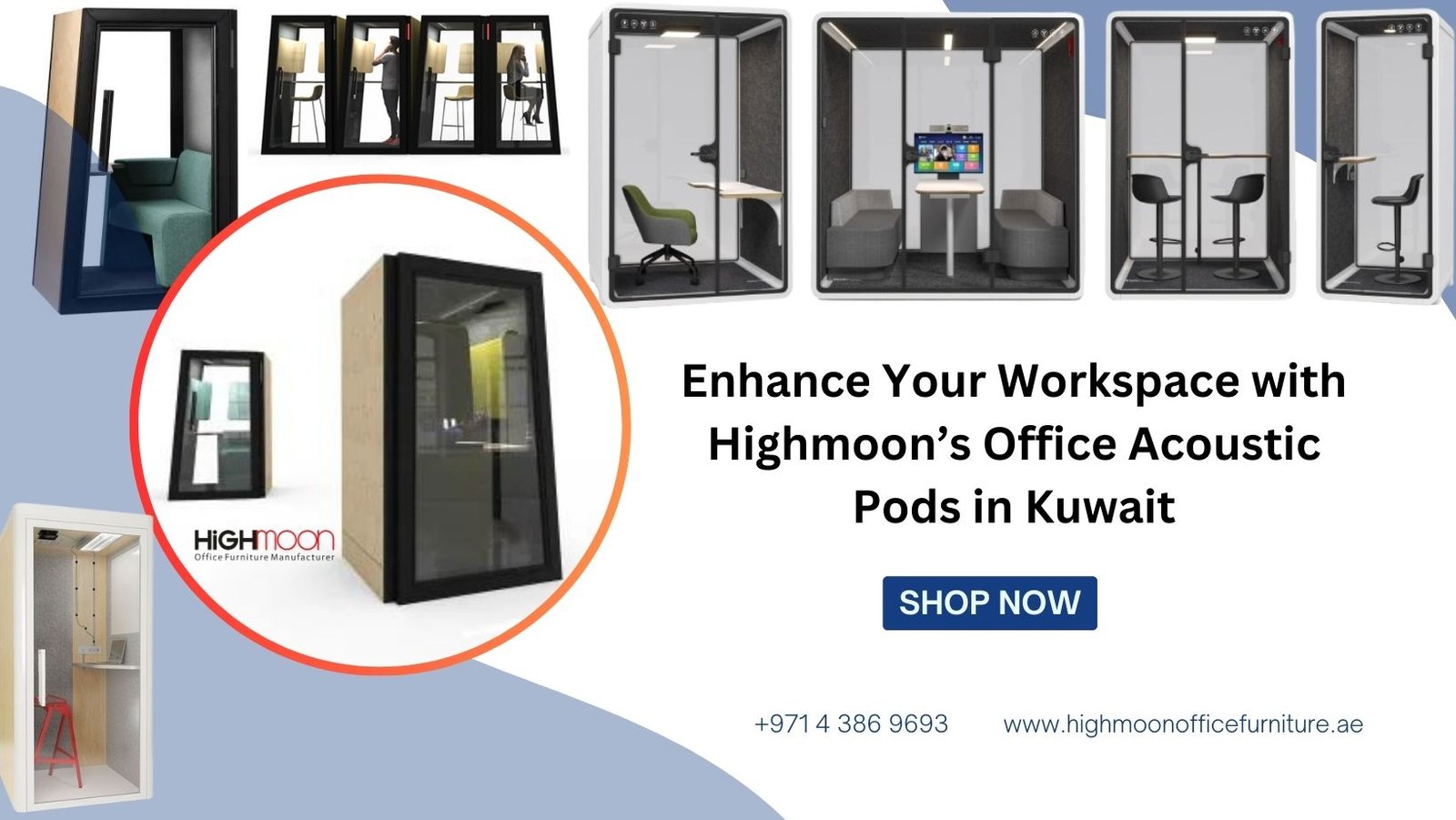 Enhance Your Workspace with Highmoon’s Office Acoustic Pods in Kuwait