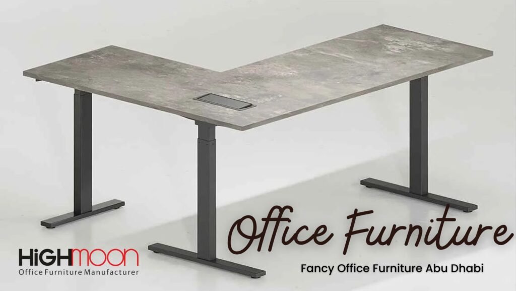 Fancy office furniture in Abu Dhabi from Highmoon Office Furniture - stylish, functional, and customizable designs.