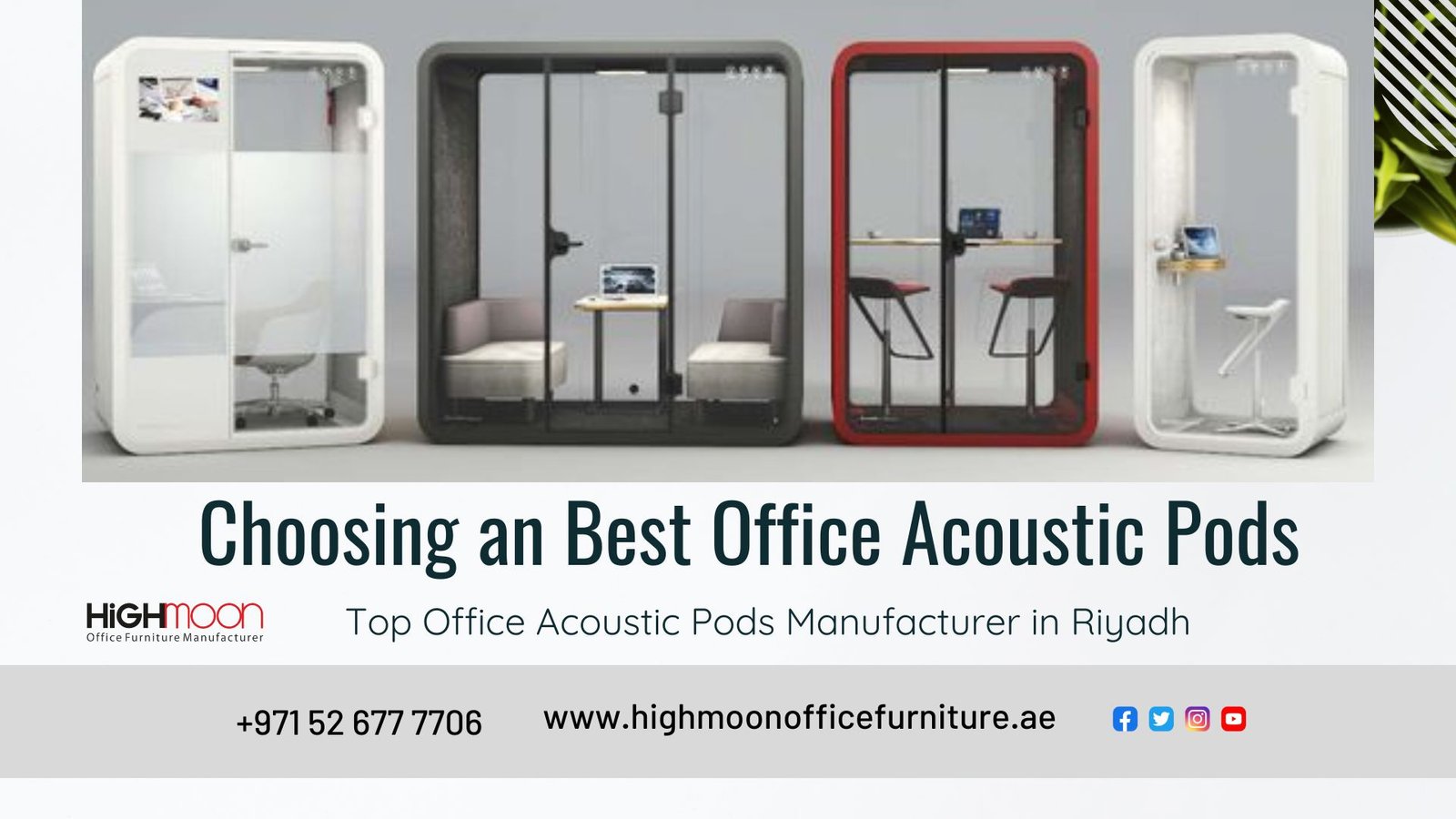 Office Acoustic Pods Manufacturer in Riyadh
