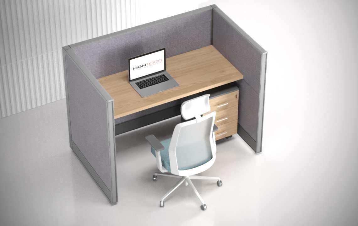 Aqua (B) Single Acoustic Workstation Aqua (B) Single Acoustic Workstation