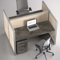 Aqua (B) 2 Cluster Acoustic Workstation