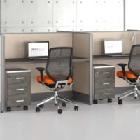 Aqua (A) 4 Cluster Acoustic Workstation