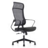 Executive Chair Black with ergonomic high-back and premium black upholstery