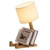 Wooden Stickman Table Lamp With Adjustable Frame