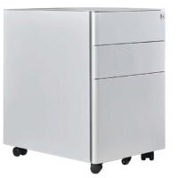 Steel Mobile Pedestal - Grey