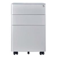 Steel Mobile Pedestal - Grey